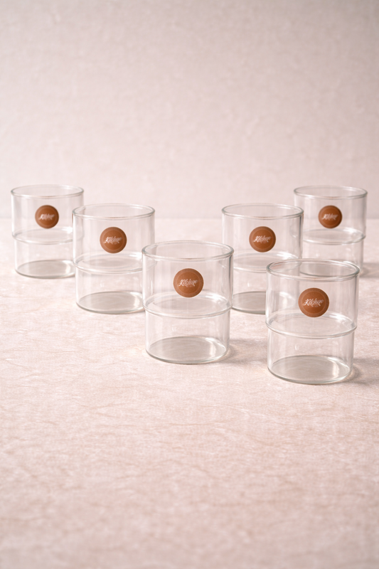 Borosilikat 6’lı Cam Meşrubat Bardak 370ml Isıya Dayanıklı Şeffaf Cam Bardak Seti KW-1052