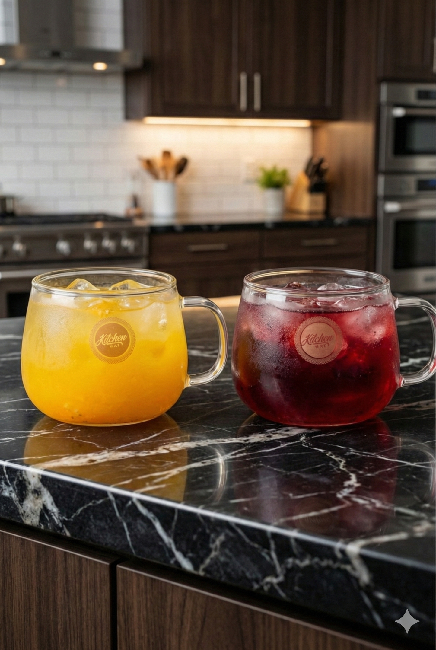 Borosilikat 6’lı Cam Meşrubat Kupa 400ml Isıya Dayanıklı Şeffaf Cam Kupa Seti KW-1048