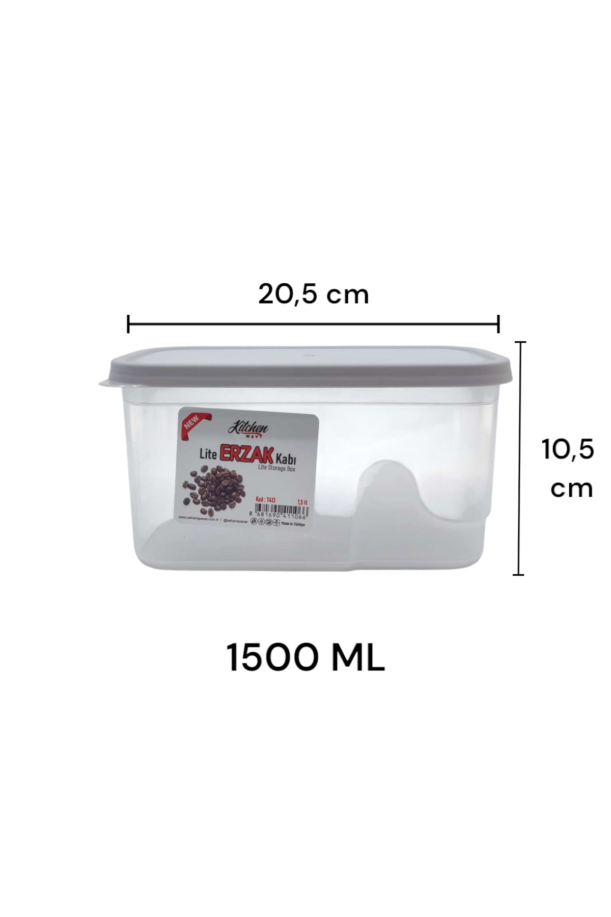 6 Lı Lite Erzak Kabı 1,5Litre T413 FMA411066