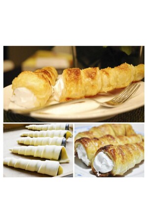 6'lı Kruvasan Kalıbı Kruvasan Hamur Kesici Şekillendirici Pratik Pasta Börek Aparatı KW-3333