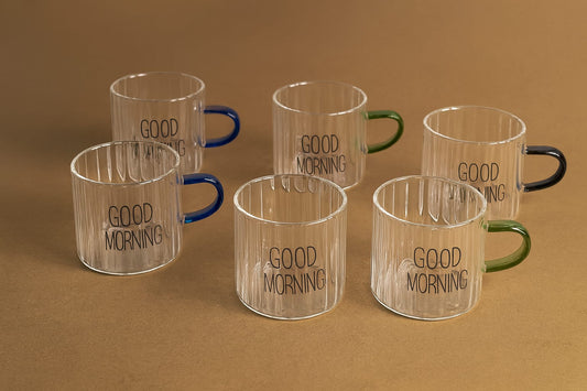 Kitchen Way 6'lı Good Morning Kulplu Kahve Bardağı KW-707