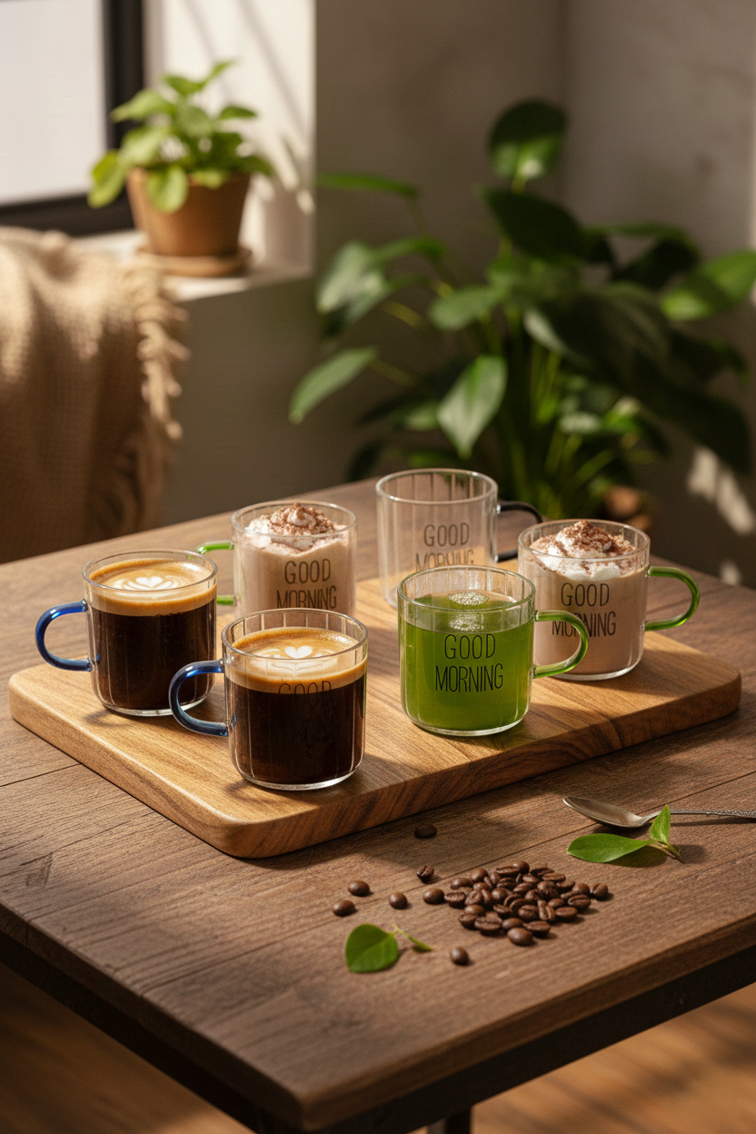 Kitchen Way 6'lı Good Morning Kulplu Kahve Bardağı KW-707