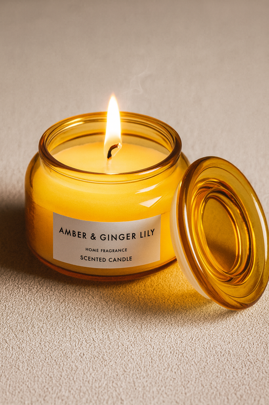 Büyük Boy Kokulu Kavanoz Dekoratif Mum SHN-2008