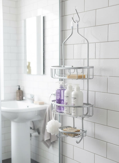 Paslanmaz Aleminyum Duş Köşeliği Şampuanlık Organizer SHN-2112