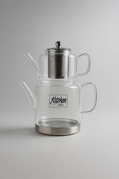 Victoria Borosilikat Cam Çaydanlık Seti KW-840