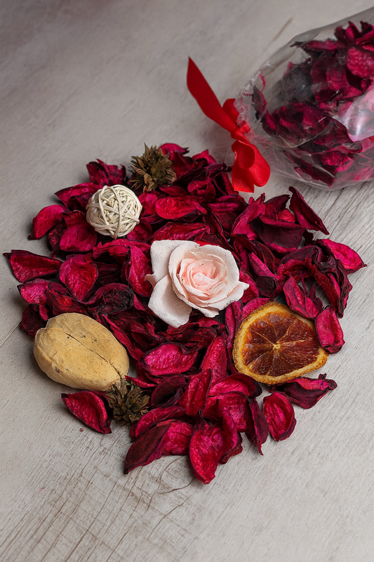 Kırmızı Renkli Kurutulmuş Dökme Kuru Gül 250Gr SHN-2089