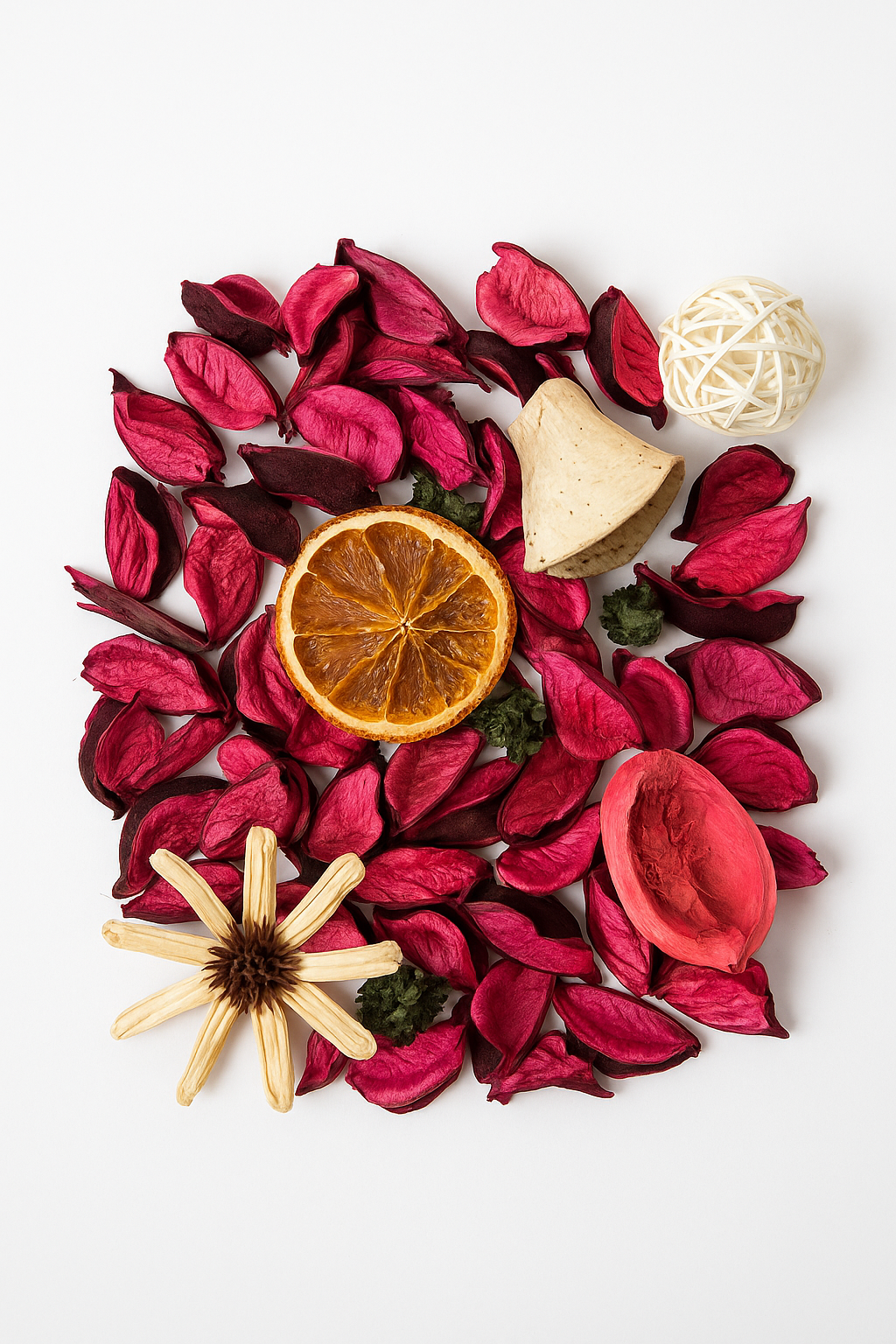 Kırmızı Renkli Kurutulmuş Dökme Kuru Gül 250Gr SHN-2090