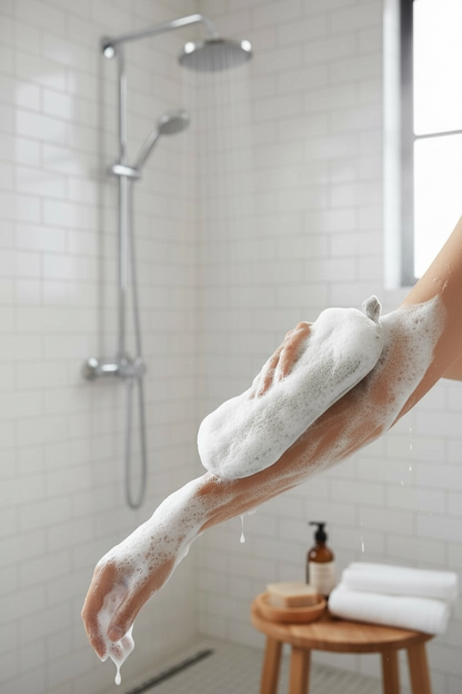 Doğal Banyo Kesesi Cilt Peelingi Derin Temizlik Lif Dokulu Duş Kesesi SHN-1411