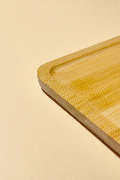 Bambu Dikdörtgen Tepsi Sunumluk 25CM KW-178