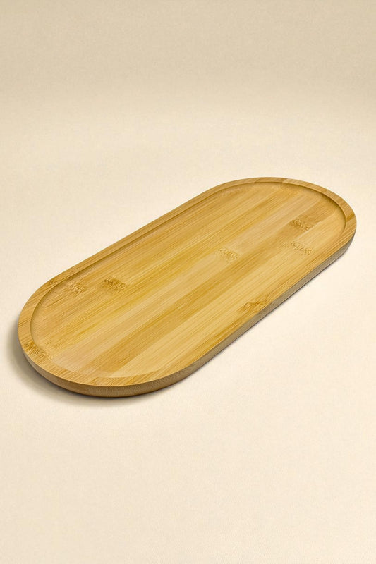 Bambu Oval Tepsi Sunumluk 35CM KW-177