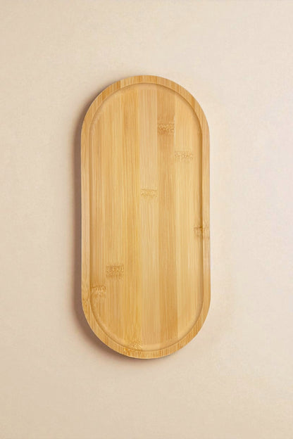 Bambu Oval Tepsi Sunumluk 35CM KW-177
