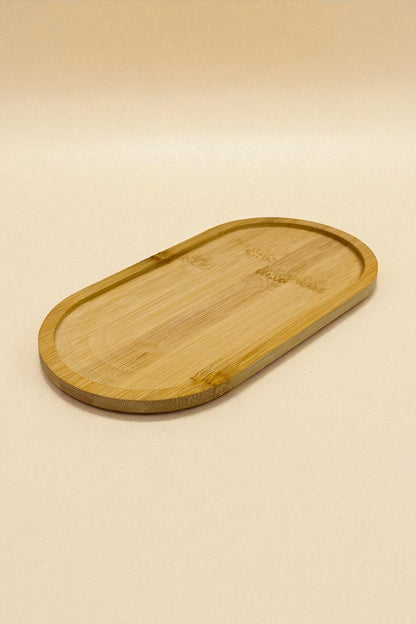 Bambu Oval Yağdanlık Altlığı 23 CM KW-150