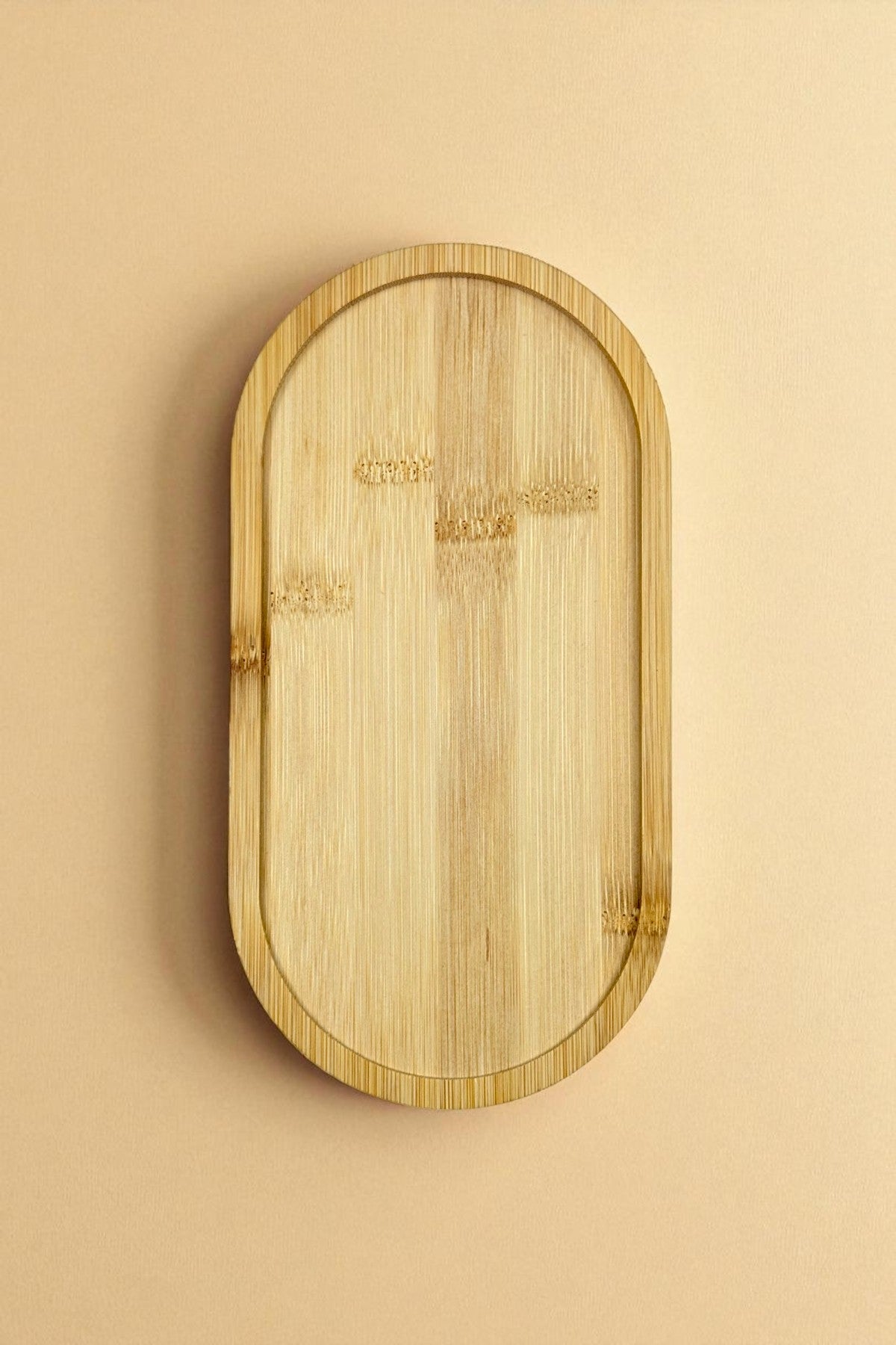 Bambu Oval Yağdanlık Altlığı 23 CM KW-150
