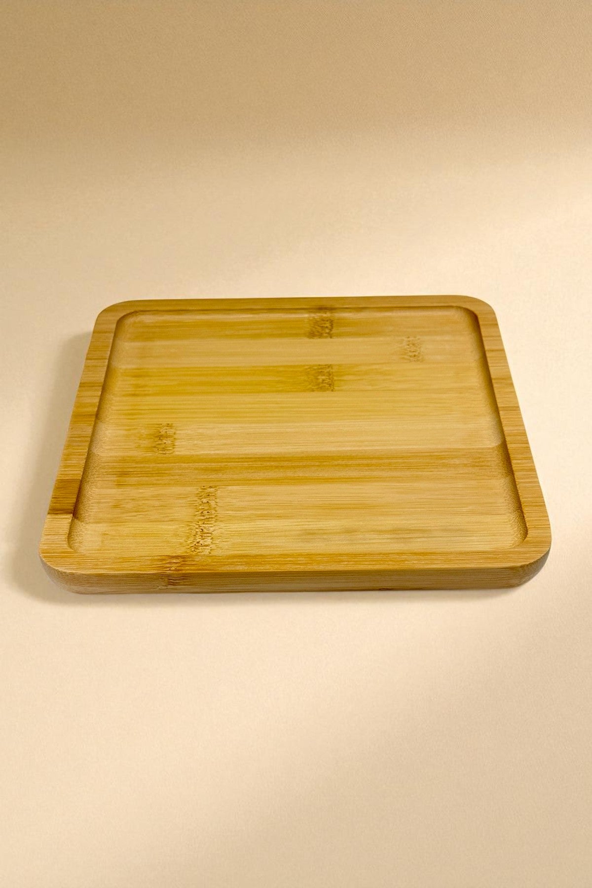 Bambu Sunumluk Kare Tepsi 20CM KW-154