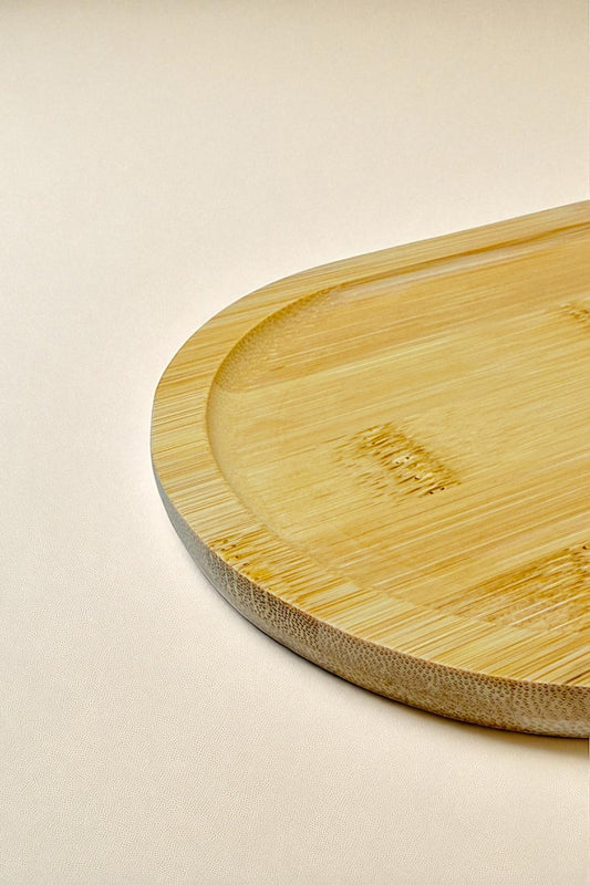 Bambu Oval Tepsi Sunumluk 25CM KW-176