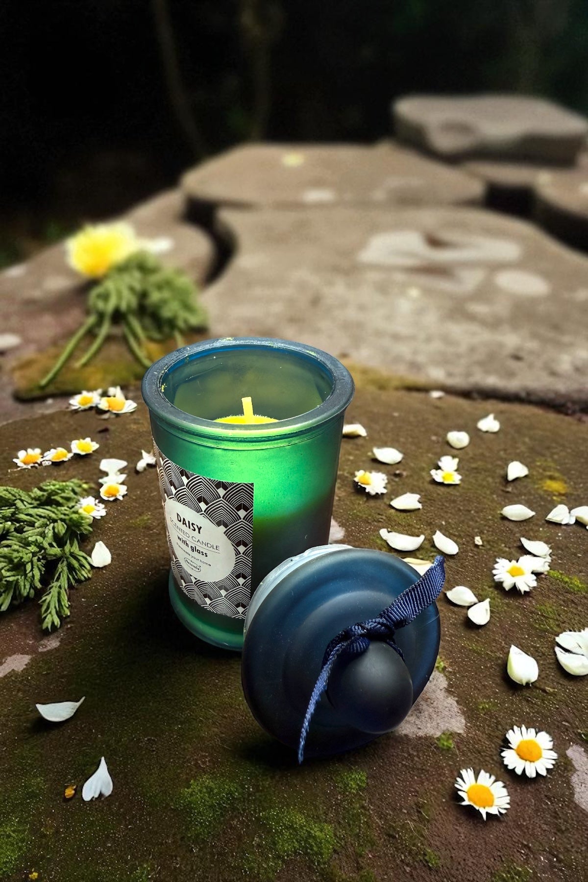 Buz Camlı Kokulu Dekoratif Mum SHN-2002