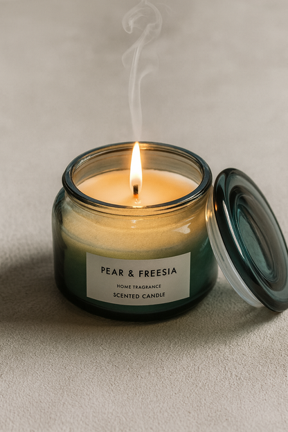 Büyük Boy Kokulu Kavanoz Dekoratif Mum SHN-2008