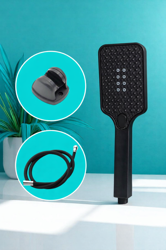 3 Fonksiyonlu Yüksek Basınçlı Kare Duş Başlığı SHN-1326