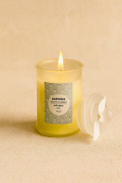 Buz Camlı Kokulu Dekoratif Mum SHN-2002