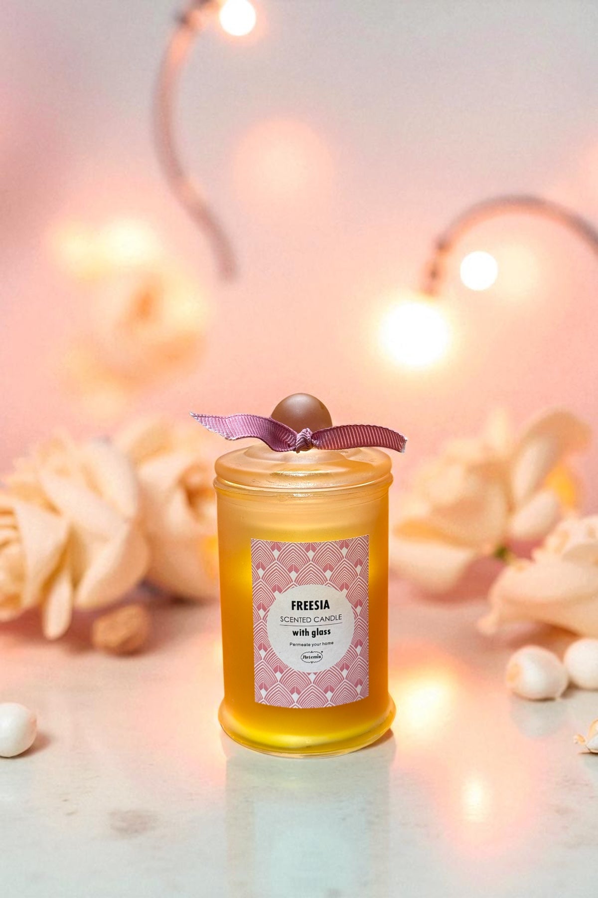 Buz Camlı Kokulu Dekoratif Mum SHN-2002