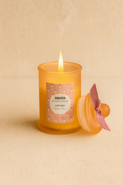 Buz Camlı Kokulu Dekoratif Mum SHN-2002