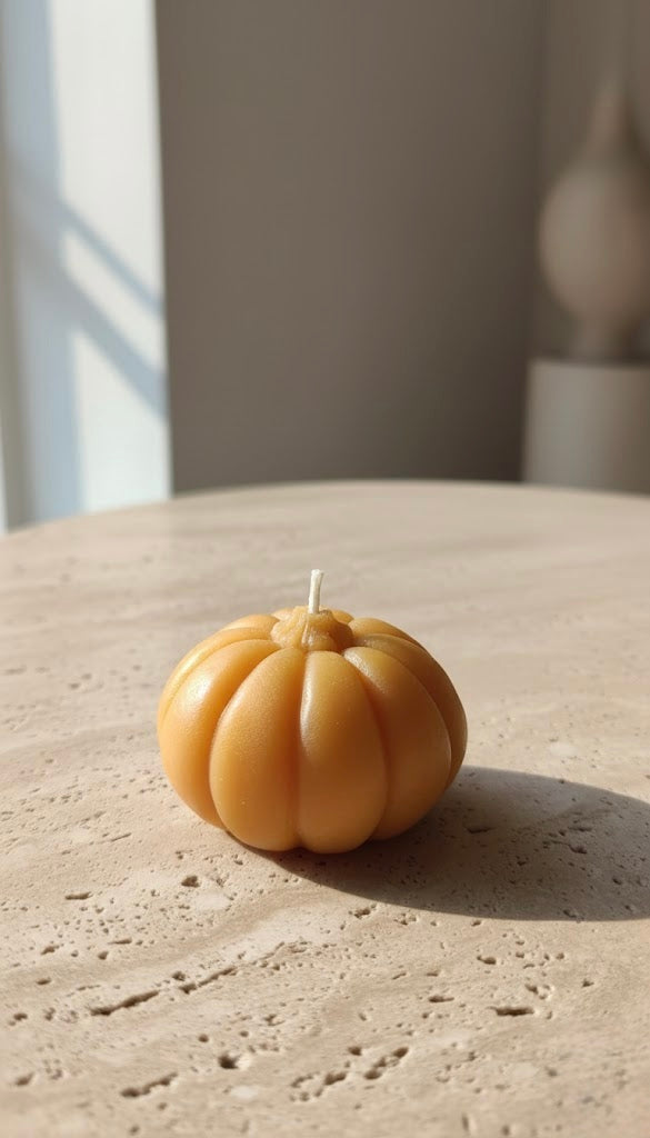 Dekoratif Kabak Mum Şık Tasarımlı Dekoratif Uzun Ömürlü Mum SHN-2051