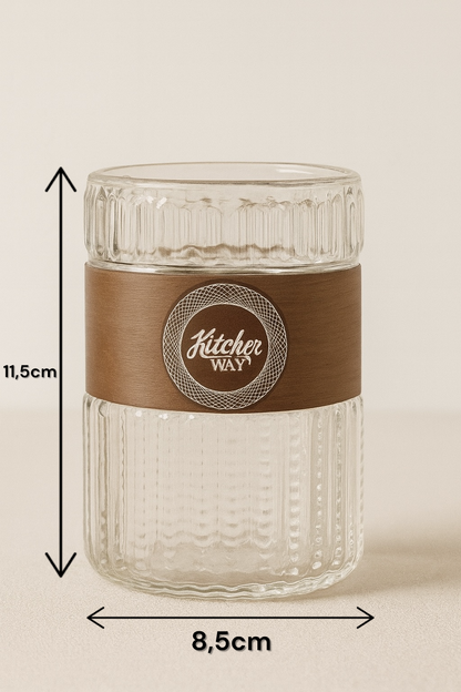 2’li Borosilikat Cam Bardak Akasya Tutamaçlı KW-853