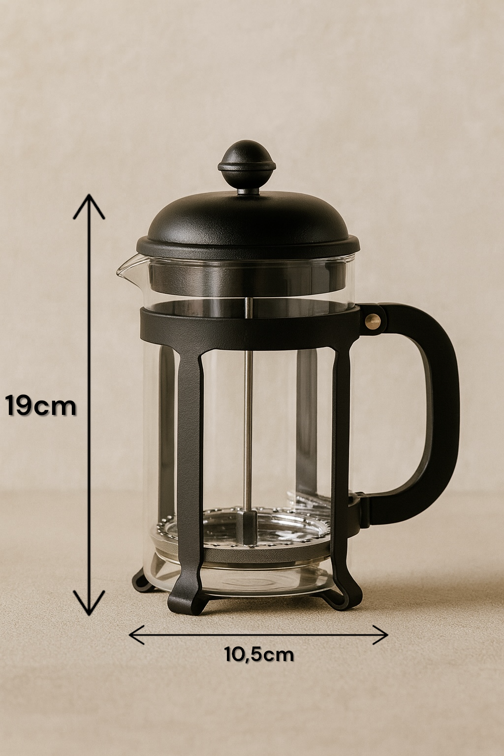 Borosilikat French Press 1000ml KW-1089