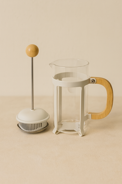 Bambu Saplı Borosilikat French Press 1000ml KW-1086