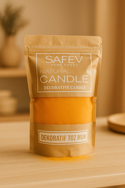 Dekoratif Toz Mum Kum Taneli Mum Granülü, Şeffaf Kaplarda Kullanıma Uygun Pratik Aromasız SHN-2052