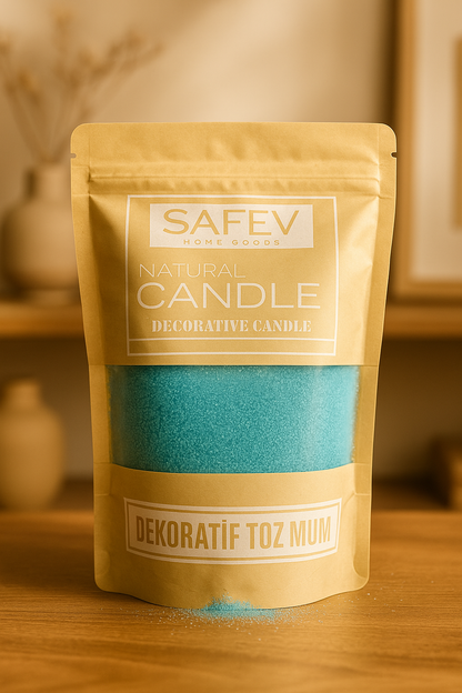 Dekoratif Toz Mum Kum Taneli Mum Granülü, Şeffaf Kaplarda Kullanıma Uygun Pratik Aromasız SHN-2052