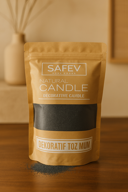 Dekoratif Toz Mum Kum Taneli Mum Granülü, Şeffaf Kaplarda Kullanıma Uygun Pratik Aromasız SHN-2052