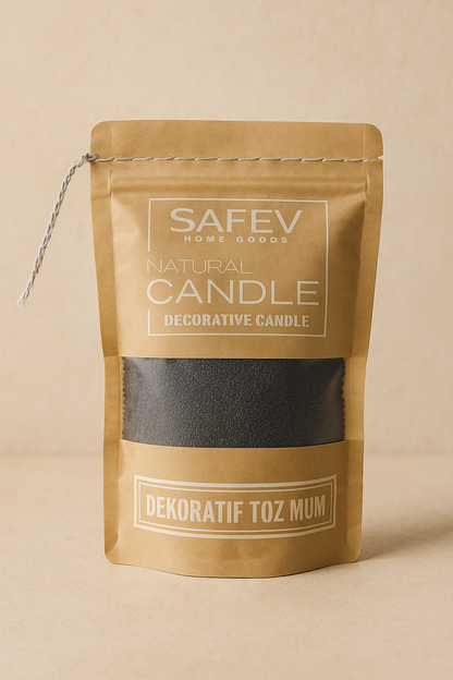 Dekoratif Toz Mum Kum Taneli Mum Granülü, Şeffaf Kaplarda Kullanıma Uygun Pratik Aromasız SHN-2052