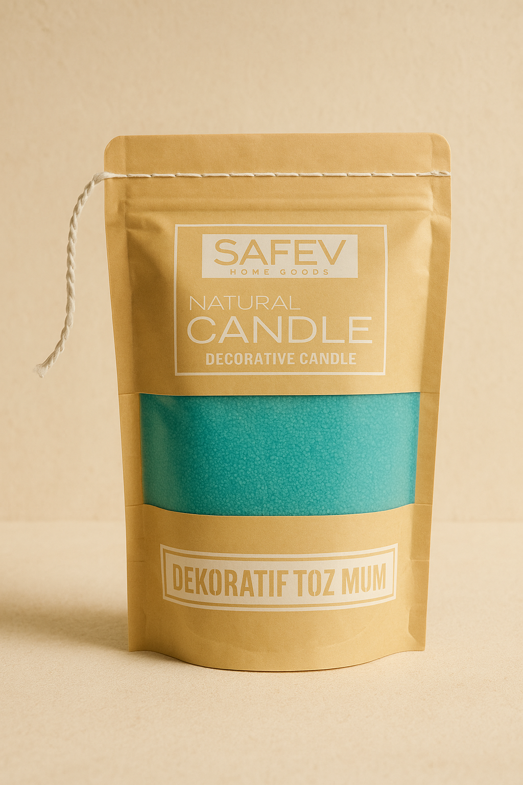 Dekoratif Toz Mum Kum Taneli Mum Granülü, Şeffaf Kaplarda Kullanıma Uygun Pratik Aromasız SHN-2052