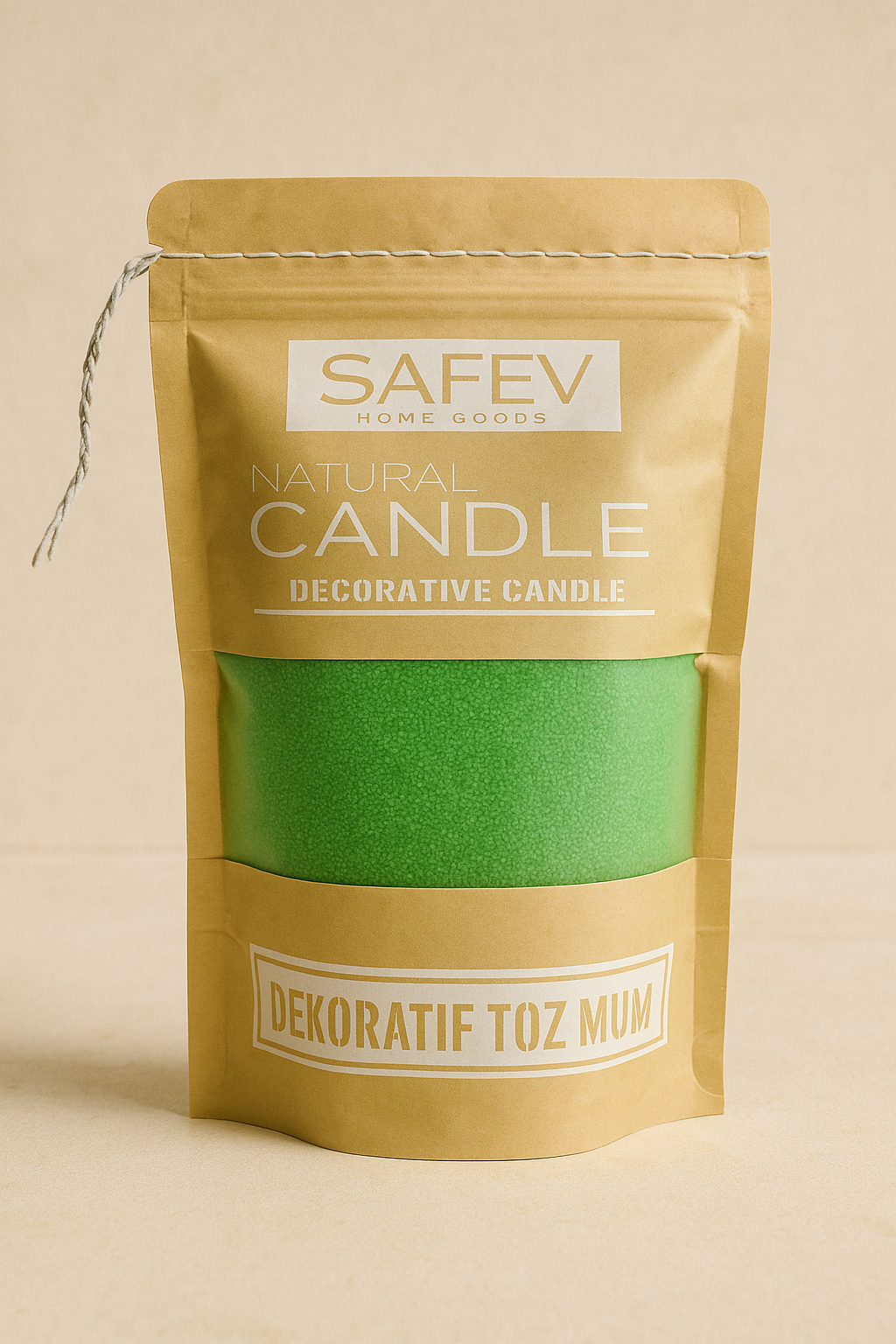 Dekoratif Toz Mum Kum Taneli Mum Granülü, Şeffaf Kaplarda Kullanıma Uygun Pratik Aromasız SHN-2052