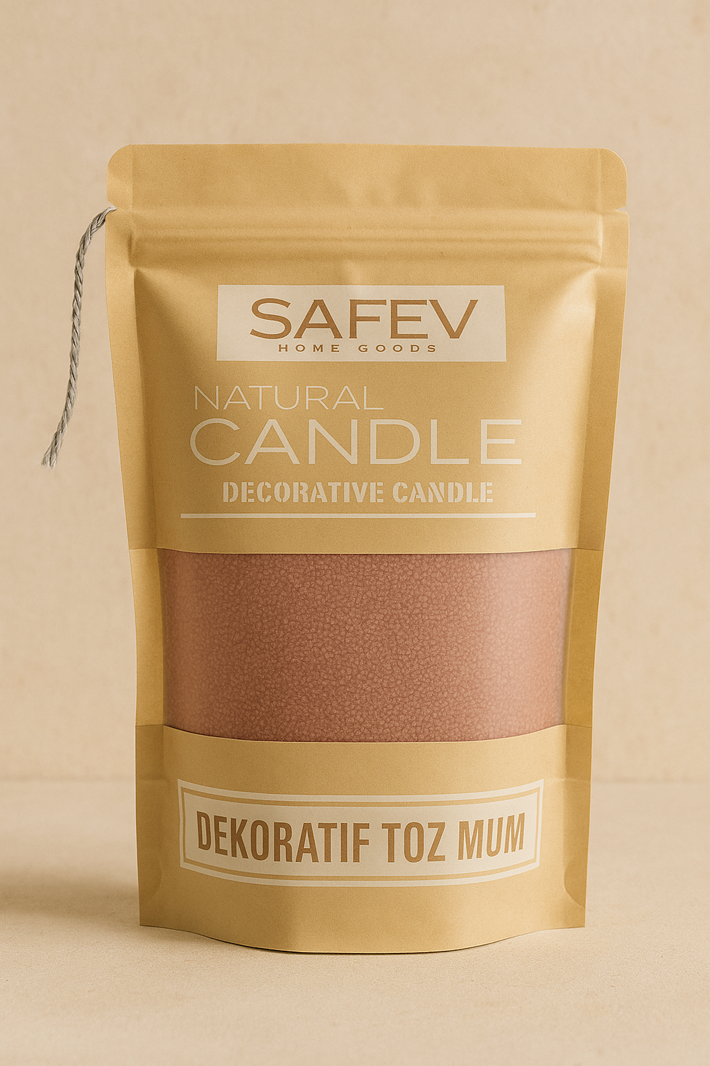 Dekoratif Toz Mum Kum Taneli Mum Granülü, Şeffaf Kaplarda Kullanıma Uygun Pratik Aromasız SHN-2052