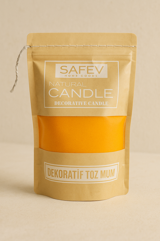 Dekoratif Toz Mum Kum Taneli Mum Granülü, Şeffaf Kaplarda Kullanıma Uygun Pratik Aromasız SHN-2052