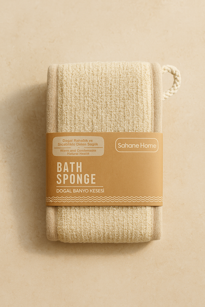 Doğal Banyo Kesesi Cilt Peelingi Doğal Lif Dokulu Temizleme Kesesi SHN-1418