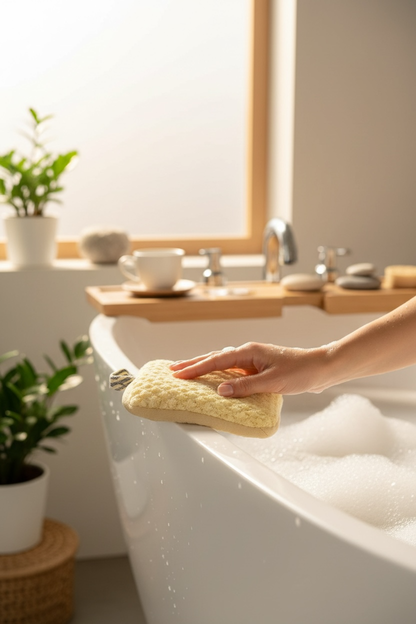 Doğal Banyo Kesesi Cilt Peeling Arındırma Derin Temizlik Lif Dokulu Duş Kesesi SHN-1421