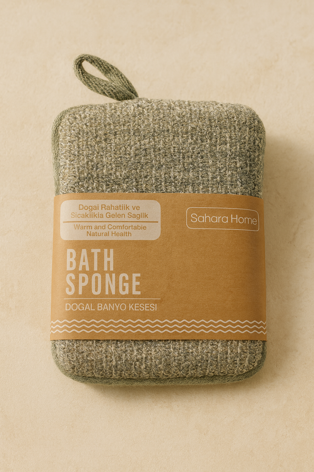 Doğal Banyo Kesesi Cilt Peelingi Arındırma Derin Temizlik Lif Dokulu SHN-1412