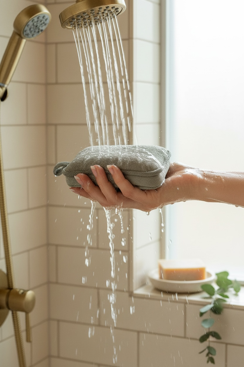 Doğal Banyo Kesesi Cilt Peelingi Arındırma Derin Temizlik Lif Dokulu SHN-1412