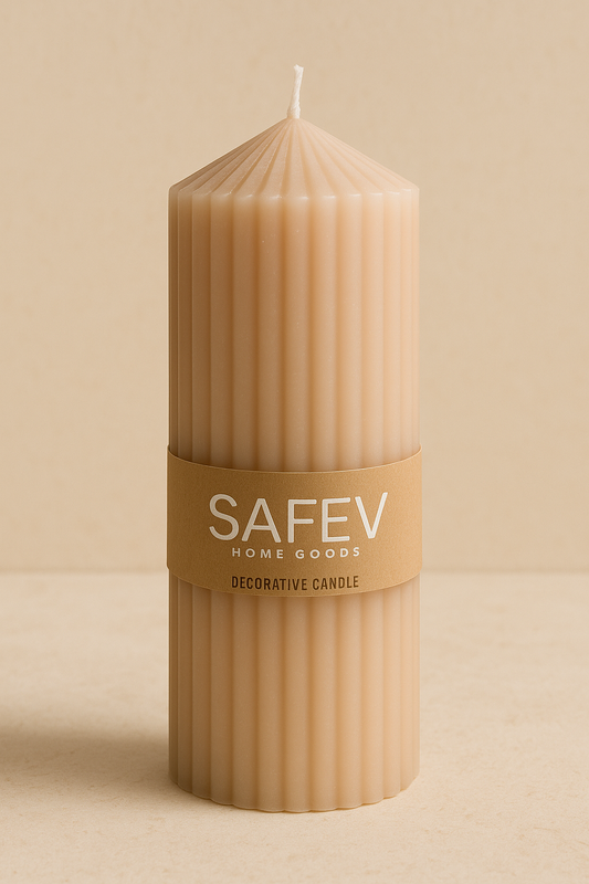 Çizgili Baton Mum Dekoratif Mum Modern Tasarımlı Şık Mum SHN-2014