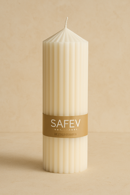 Çizgili Baton Mum Dekoratif Mum Modern Tasarımlı Şık Mum SHN-2014