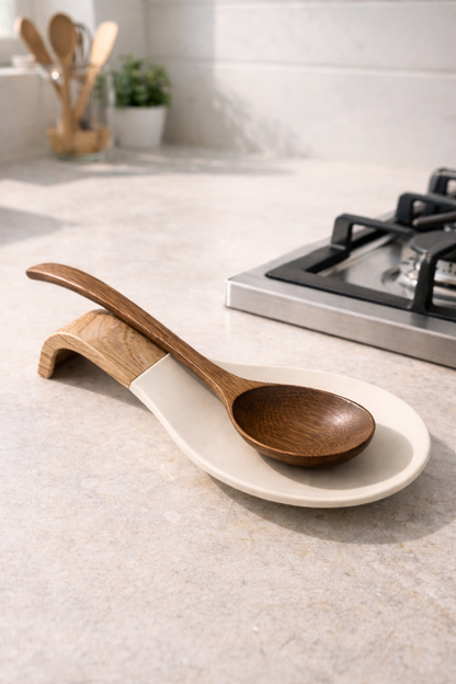 Kepçe Altlığı Tezgâh Koruyucu Pratik Düzen Sağlayan Mutfak Aparatı KW-1145