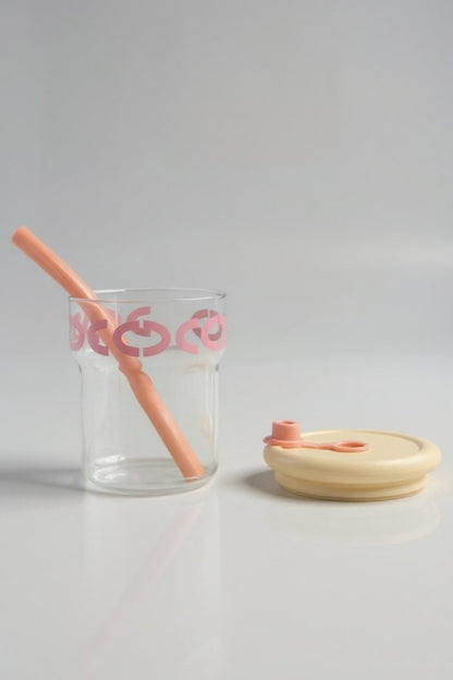 Pipetli Kapaklı Borosilikat Cam Matara KW-879