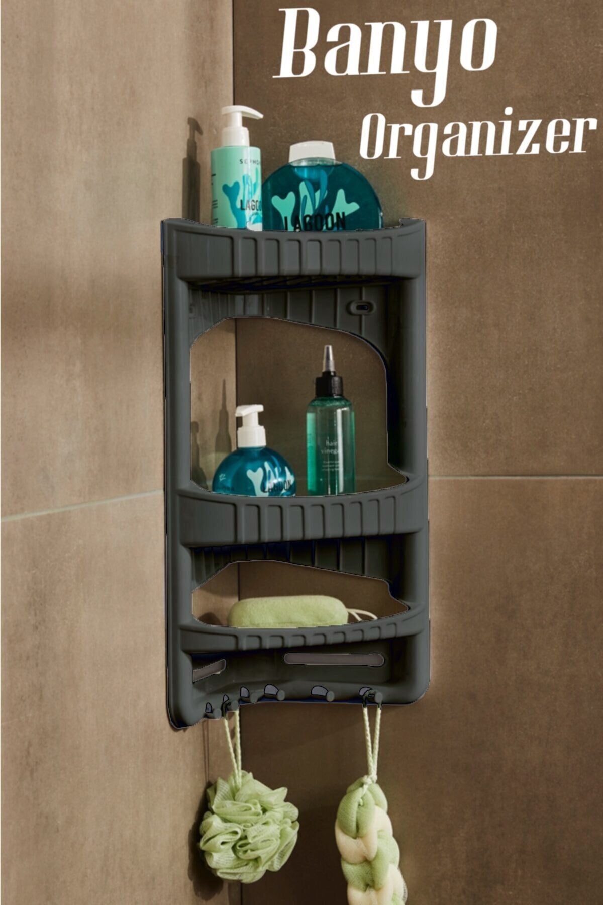 Köşe Katlı Lüx Banyo Şampuanlık FMA04861
