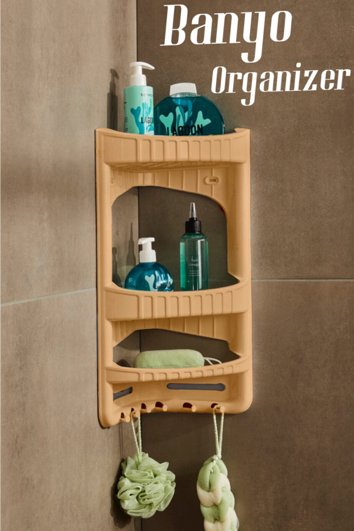 Köşe Katlı Lüx Banyo Şampuanlık FMA04861