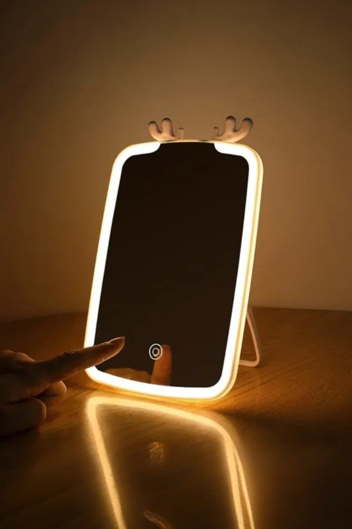Dokunmatik Led Işıklı Masa Üstü Makyaj Aynası SHN-1030