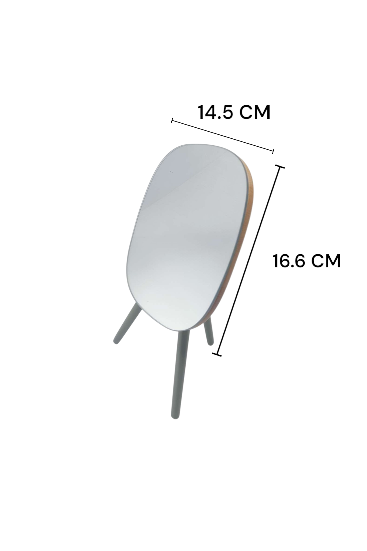 Masaüstü 3 Ayaklı Makyaj Aynas 14.5CM x 16.5CM SHN-1035