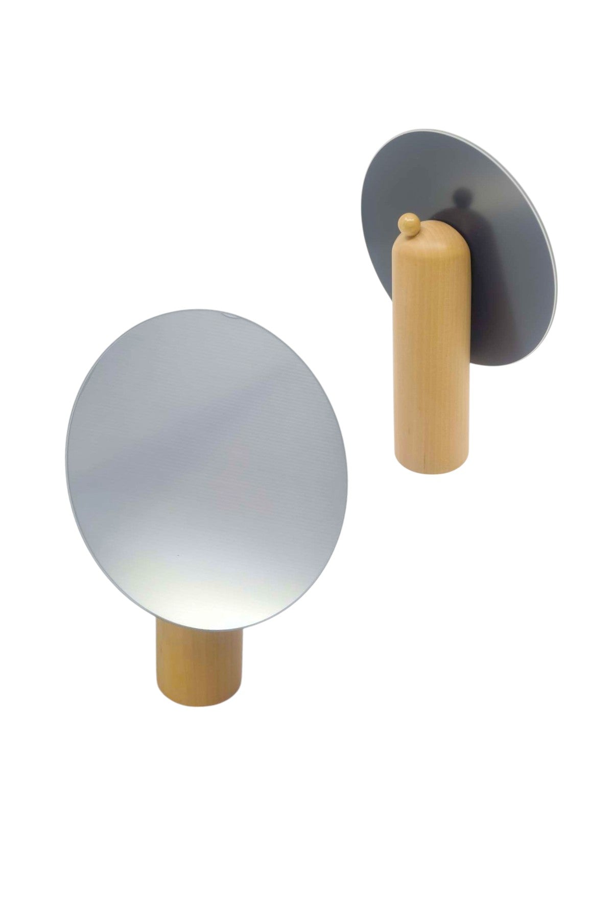 Ahşap Standlı Yuvarlak Makyaj Aynası 17.5CM SHN-1040